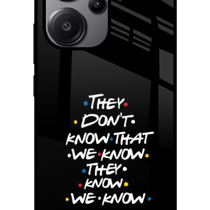 FRIENDS Dialogue Redmi Note 13 Pro+ 5G Glass Case