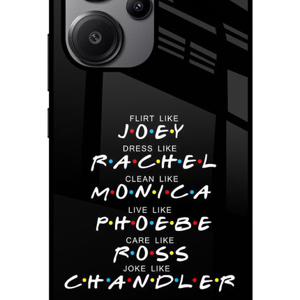 FRIENDS Character Redmi Note 13 Pro+ 5G Glass Case