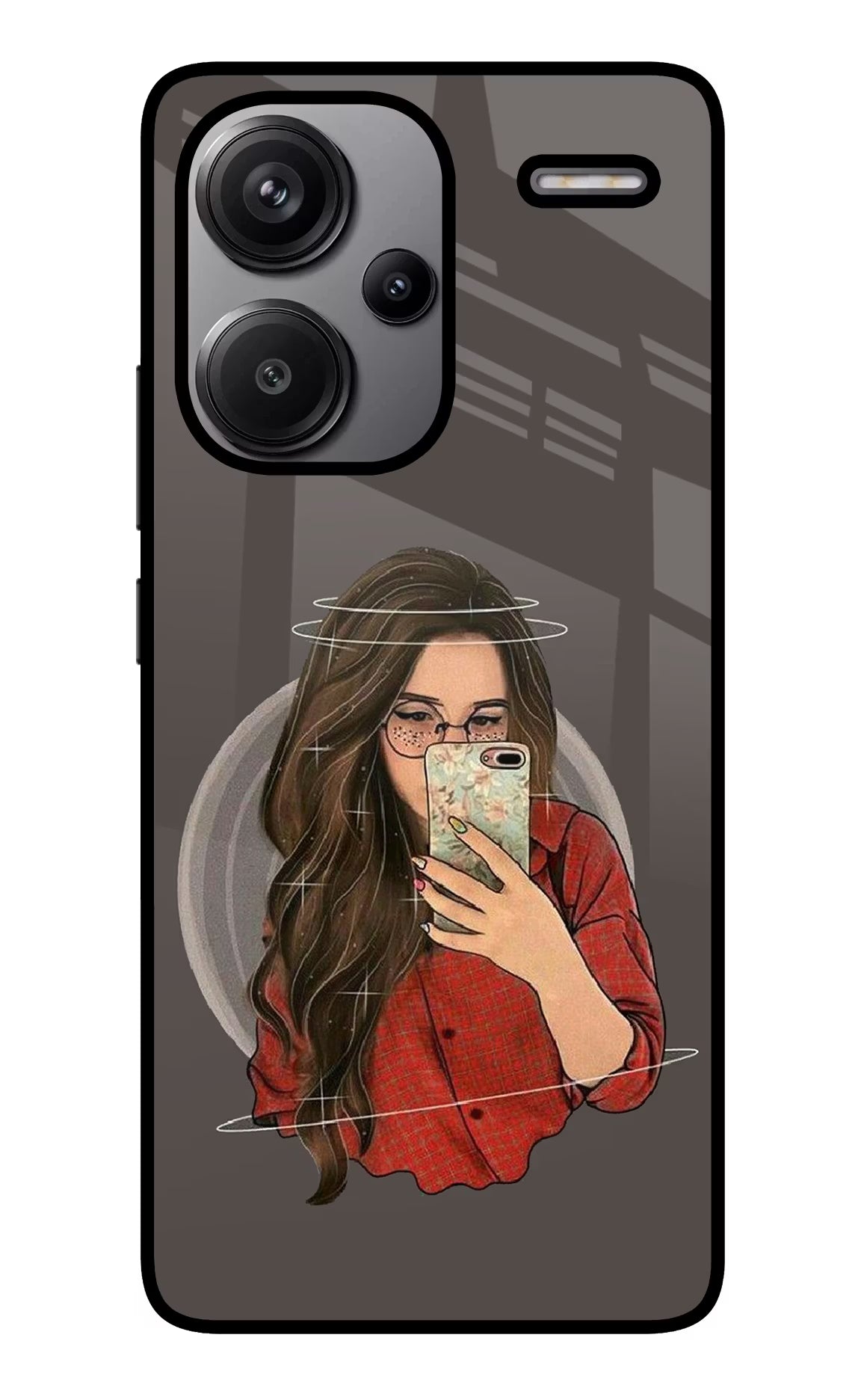 Selfie Queen Redmi Note 13 Pro+ 5G Glass Case Back Cover by Casekaro
