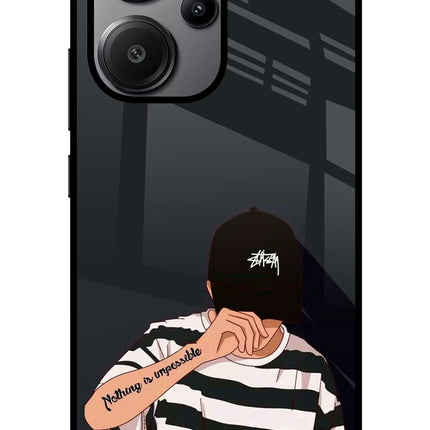 Aesthetic Boy Redmi Note 13 Pro+ 5G Glass Case