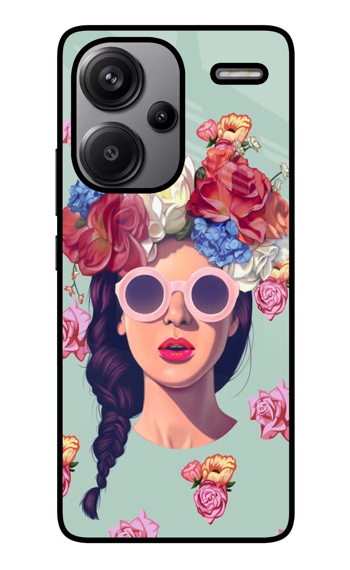 Pretty Girl Redmi Note 13 Pro+ 5G Glass Case Back Cover by Casekaro