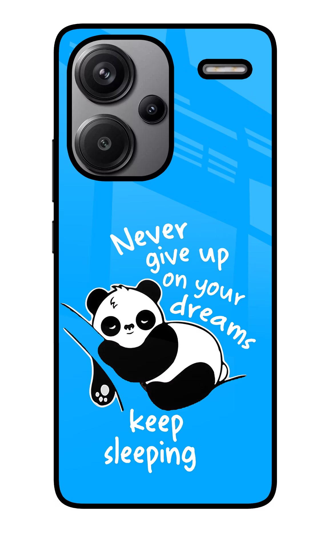 Keep Sleeping Redmi Note 13 Pro+ 5G Glass Case Back Cover by Casekaro