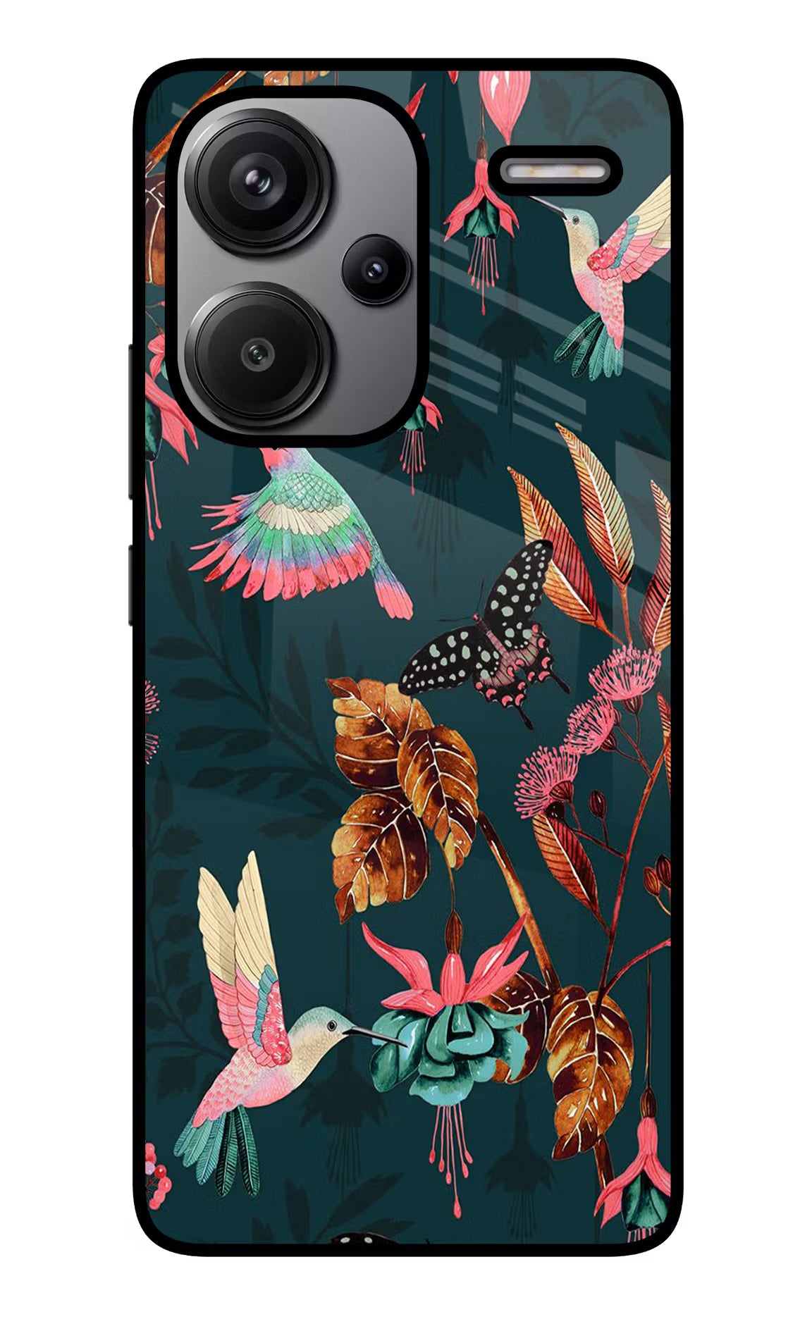 Birds Redmi Note 13 Pro+ 5G Glass Case Back Cover by Casekaro