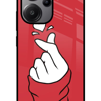 Korean Love Sign Redmi Note 13 Pro+ 5G Glass Case