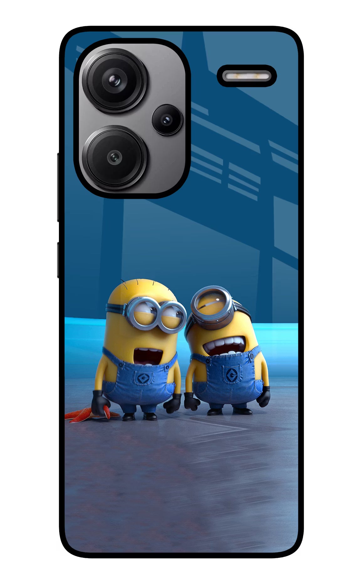 Minion Laughing Redmi Note 13 Pro+ 5G Glass Case Back Cover by Casekaro