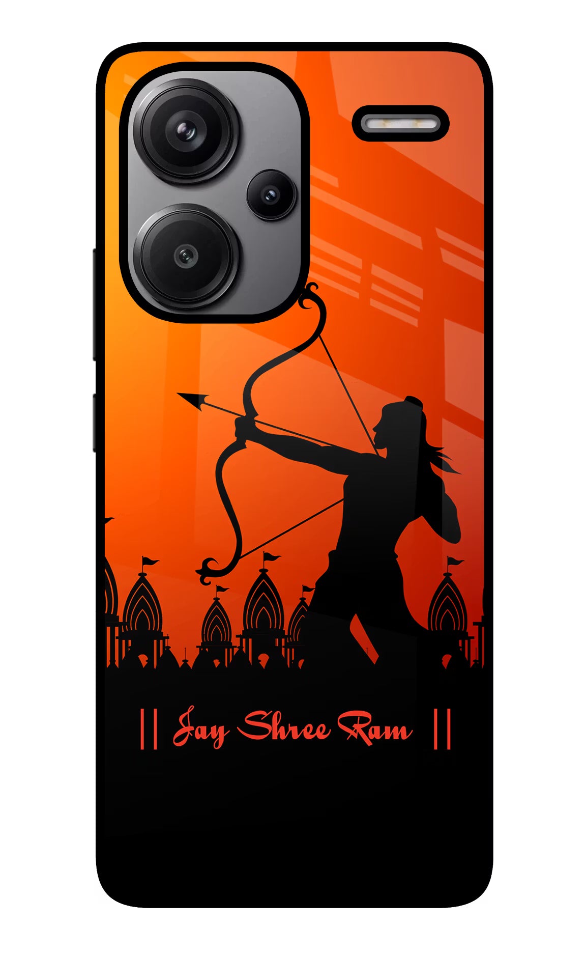 Lord Ram - 4 Redmi Note 13 Pro+ 5G Glass Case Back Cover by Casekaro