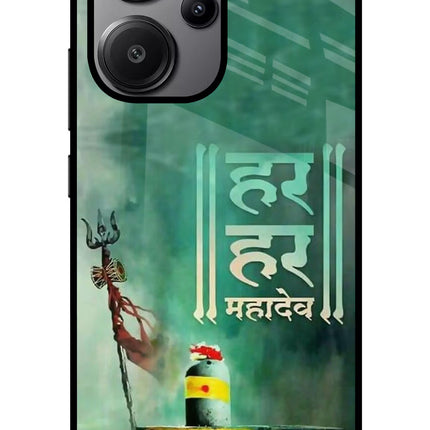 Har Har Mahadev Shivling Redmi Note 13 Pro+ 5G Glass Case