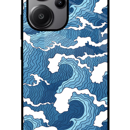 Blue Waves Redmi Note 13 Pro+ 5G Glass Case
