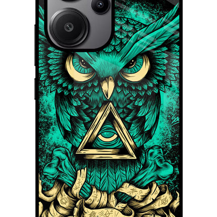 Green Owl Redmi Note 13 Pro+ 5G Glass Case
