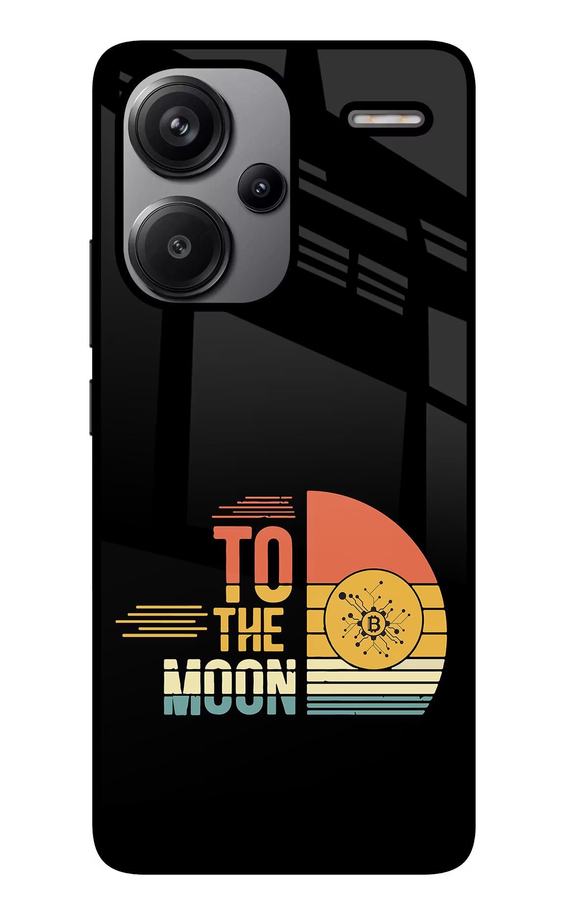 To the Moon Redmi Note 13 Pro+ 5G Glass Case Back Cover by Casekaro