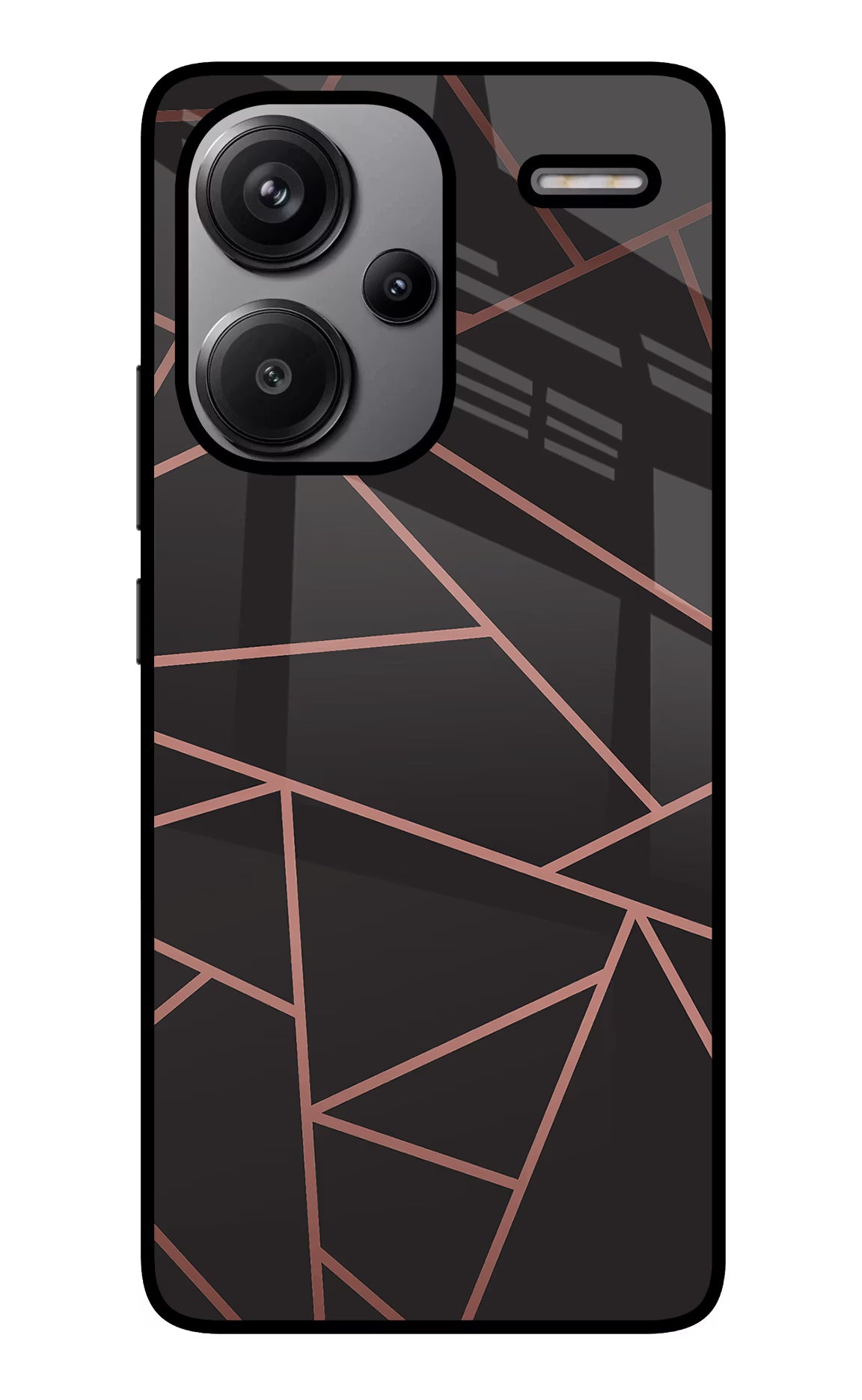 Geometric Pattern Redmi Note 13 Pro+ 5G Glass Case Back Cover by Casekaro