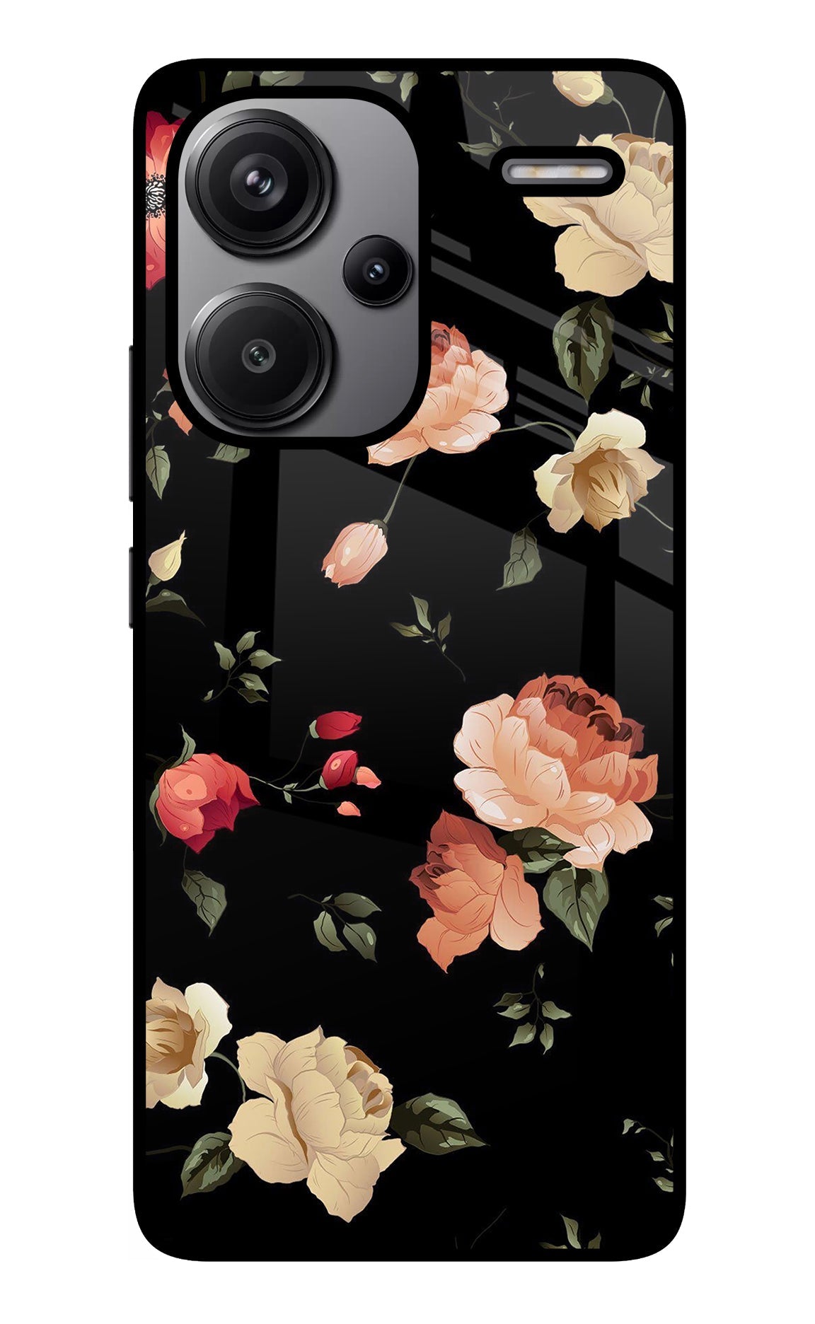 Flowers Redmi Note 13 Pro+ 5G Glass Case