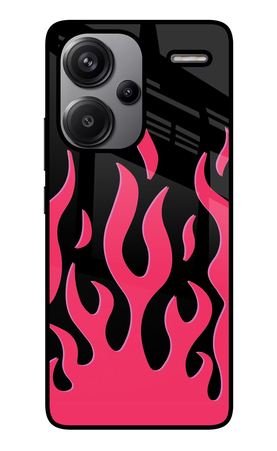 Fire Flames Redmi Note 13 Pro+ 5G Glass Case Back Cover by Casekaro