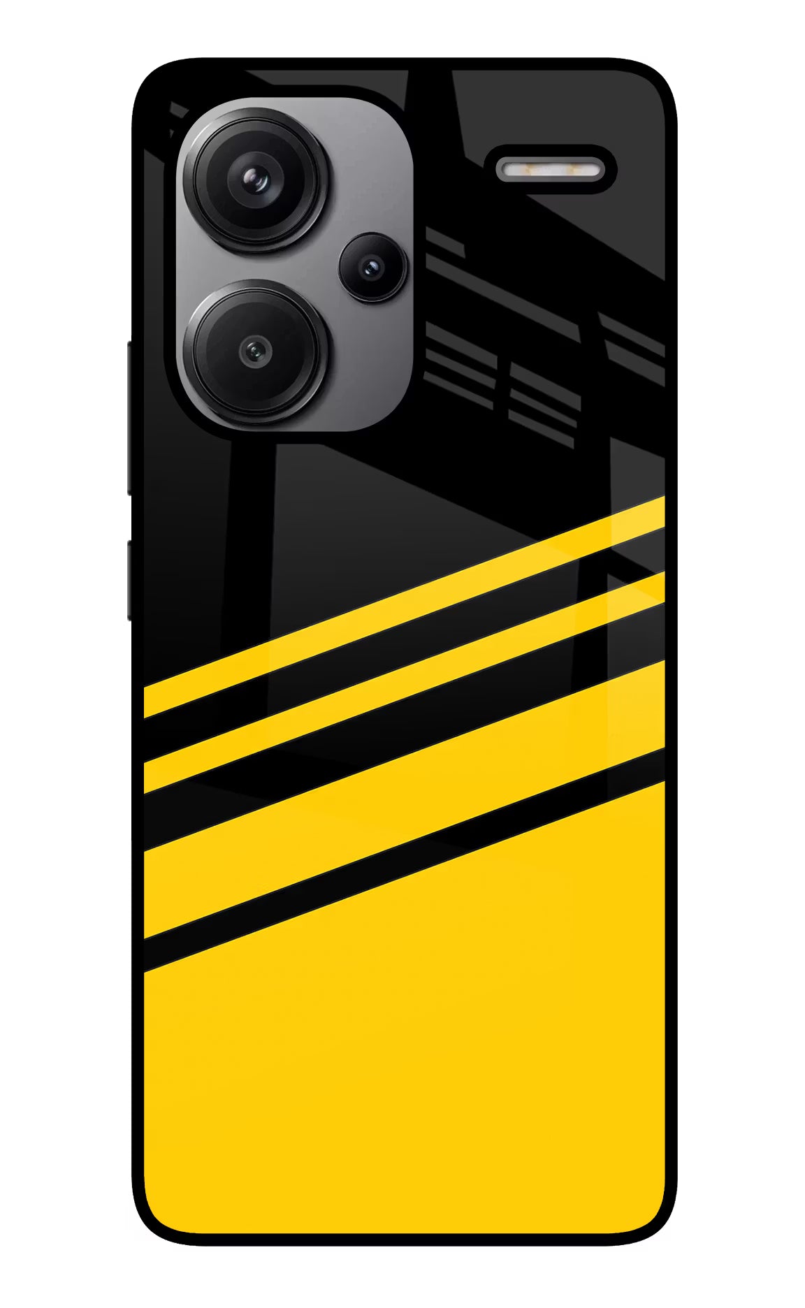 Yellow Shades Redmi Note 13 Pro+ 5G Glass Case Back Cover by Casekaro