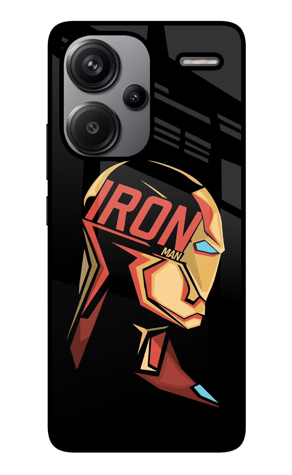 IronMan Redmi Note 13 Pro+ 5G Glass Case Back Cover by Casekaro