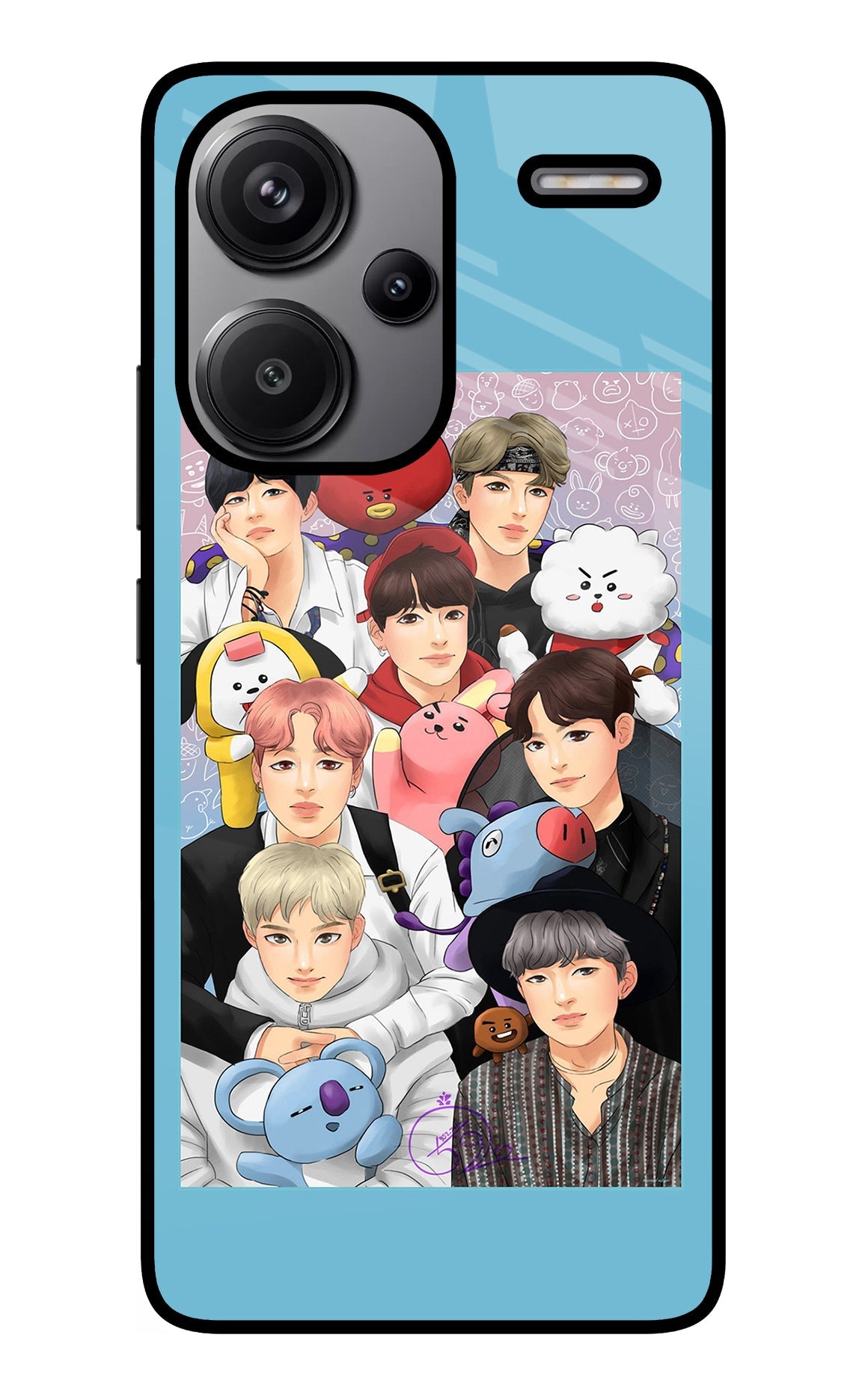 BTS with animals Redmi Note 13 Pro+ 5G Back Cover