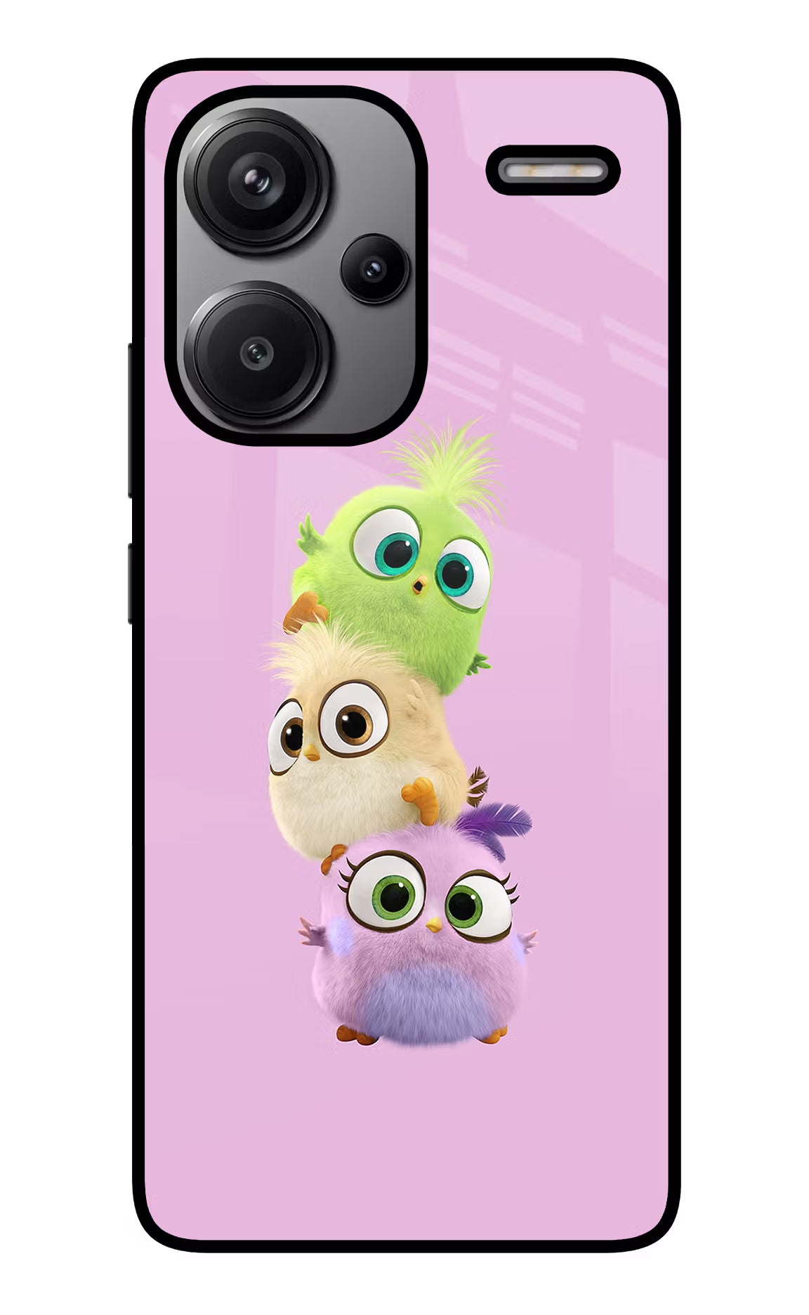 Cute Little Birds Redmi Note 13 Pro+ 5G Glass Case Back Cover by Casekaro