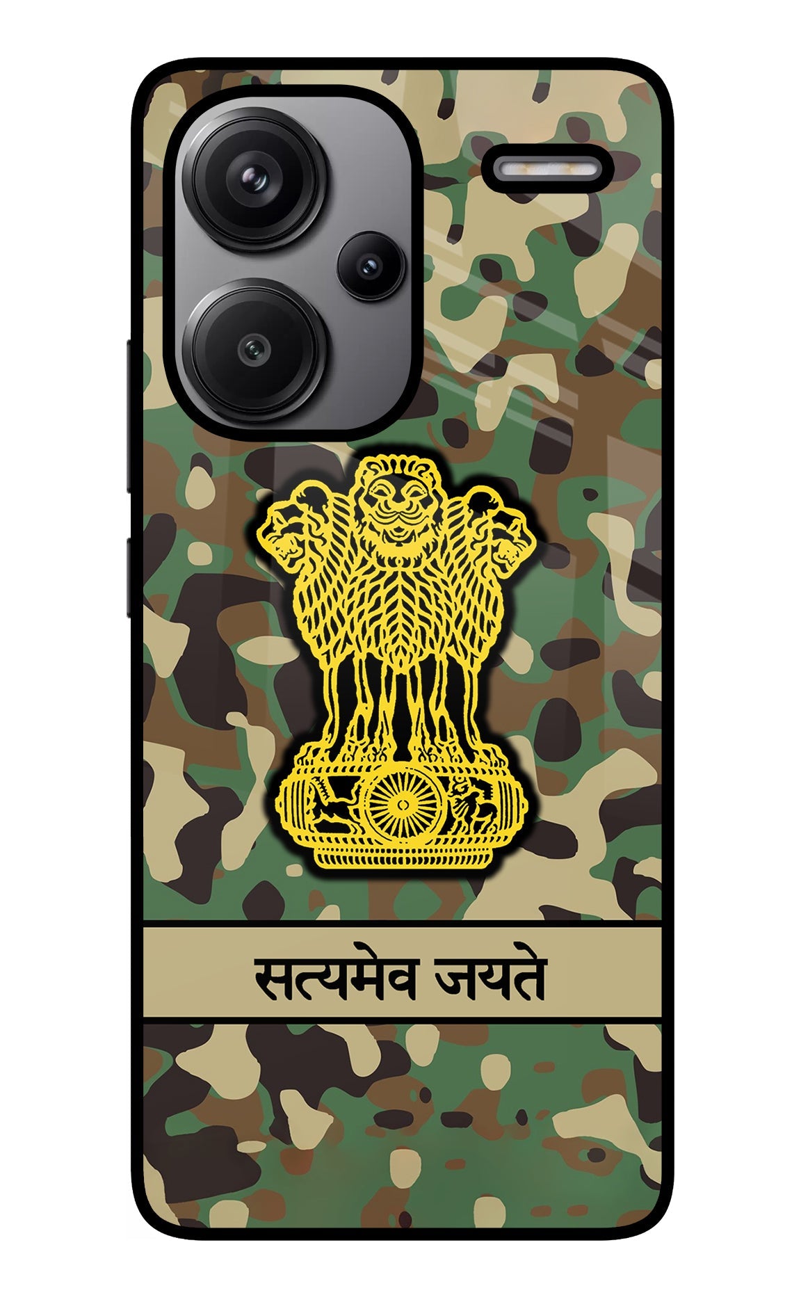 Satyamev Jayate Army Redmi Note 13 Pro+ 5G Glass Case