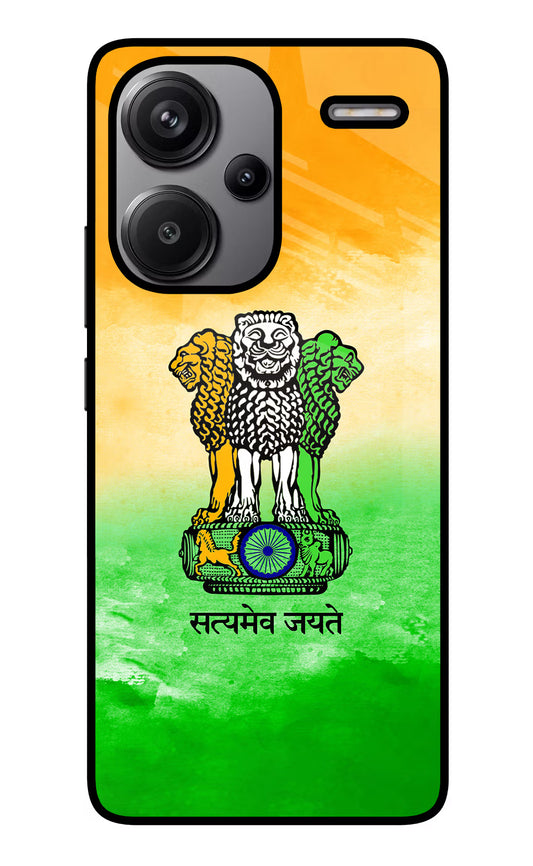Satyamev Jayate Flag Redmi Note 13 Pro+ 5G Glass Case