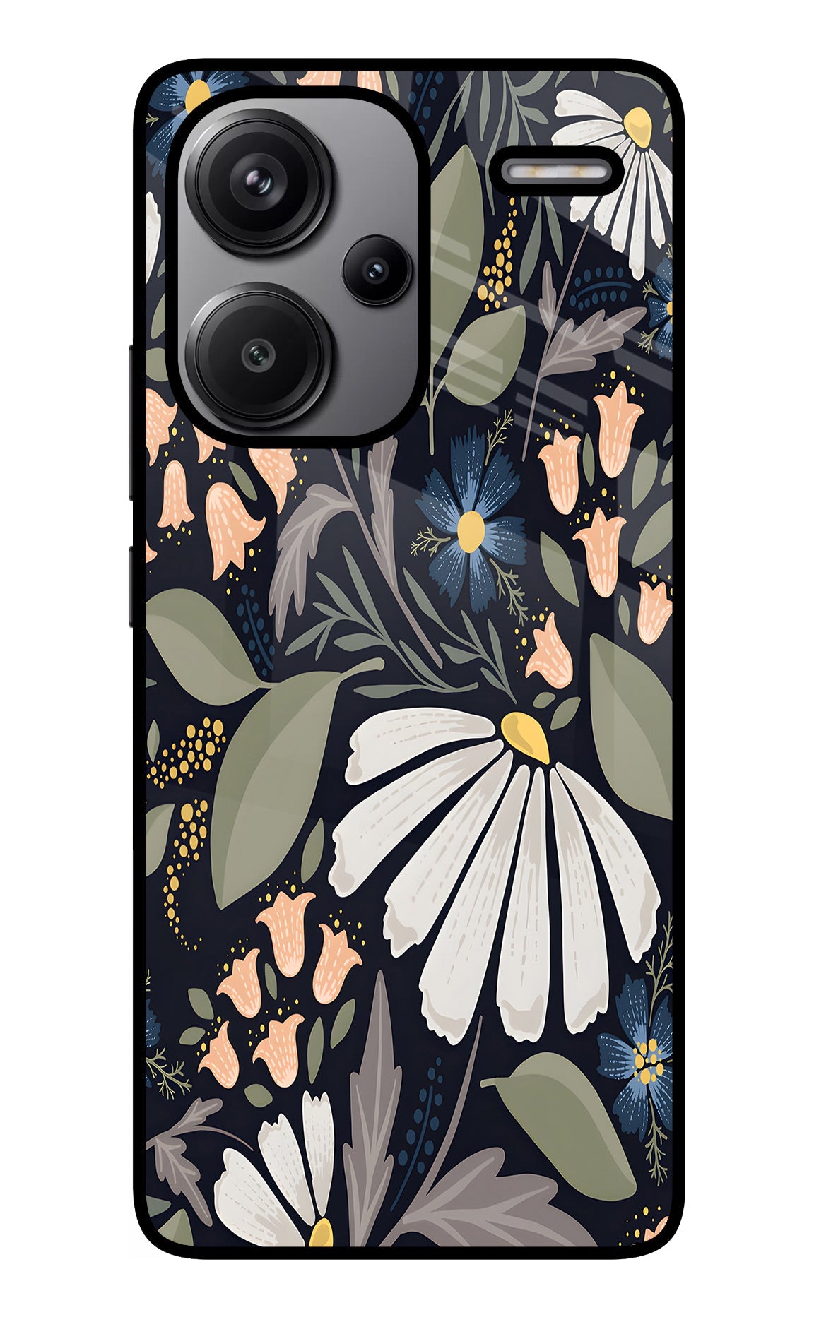 Flowers Art Redmi Note 13 Pro+ 5G Glass Case