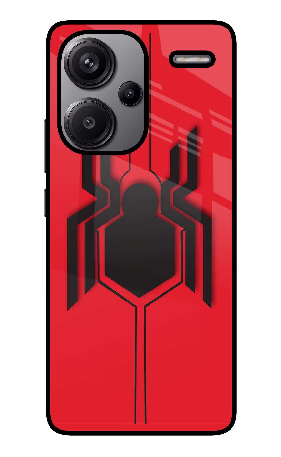 Spider Redmi Note 13 Pro+ 5G Glass Case Back Cover by Casekaro