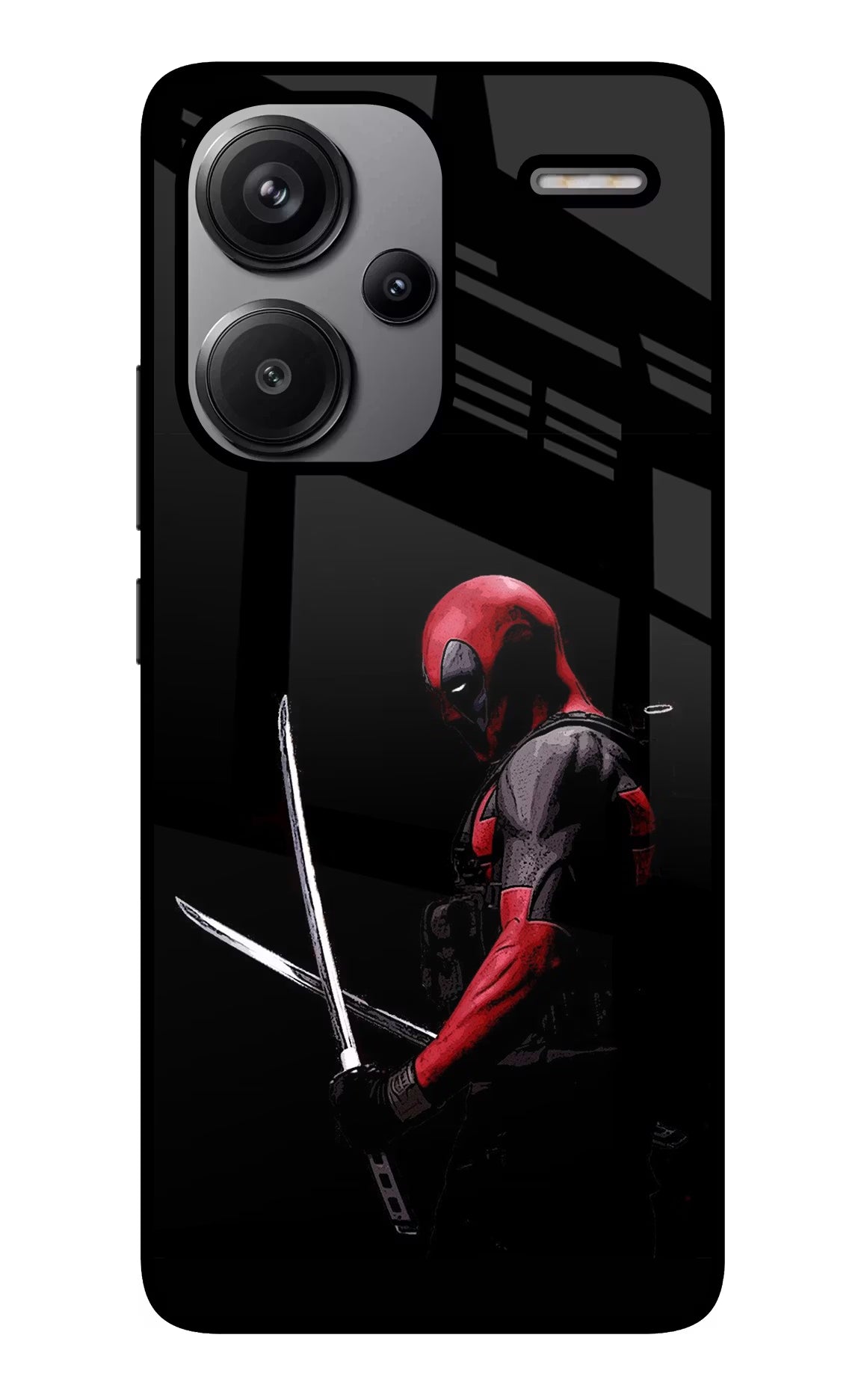 Deadpool Redmi Note 13 Pro+ 5G Glass Case Back Cover by Casekaro