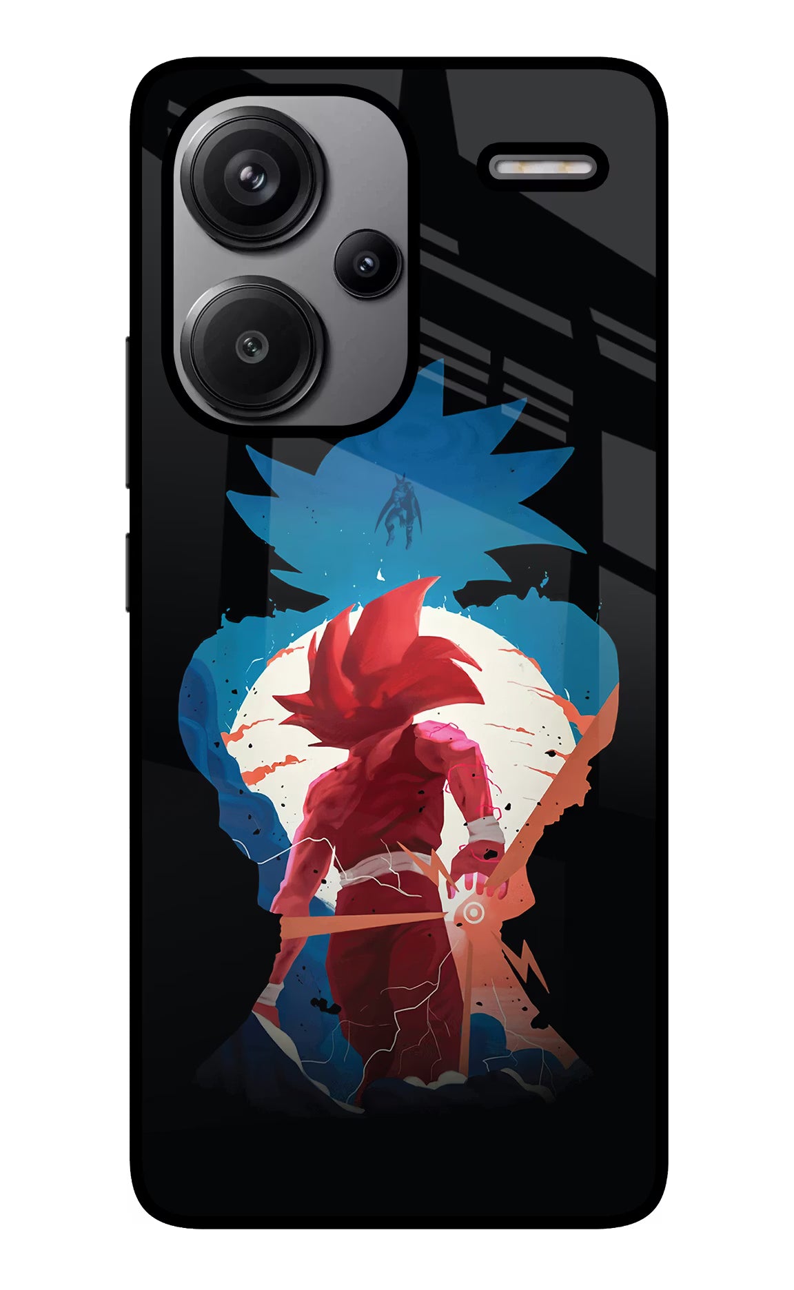 Goku Redmi Note 13 Pro+ 5G Glass Case Back Cover by Casekaro