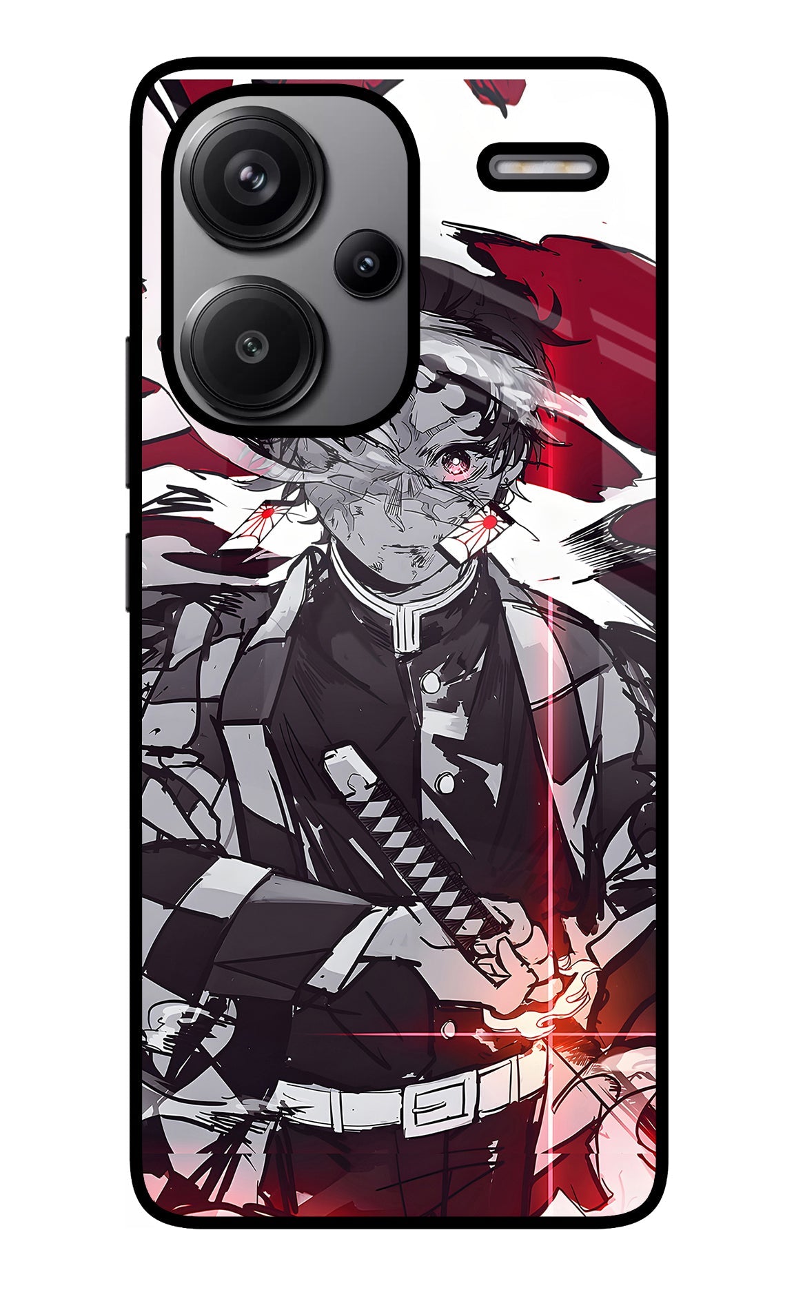 Demon Slayer Redmi Note 13 Pro+ 5G Glass Case