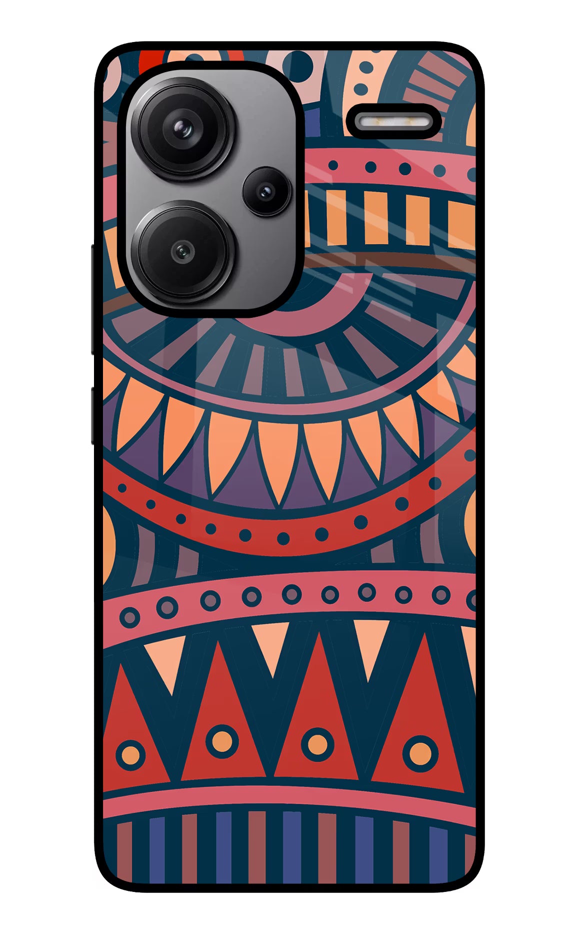 African Culture Design Redmi Note 13 Pro+ 5G Glass Case Back Cover by Casekaro