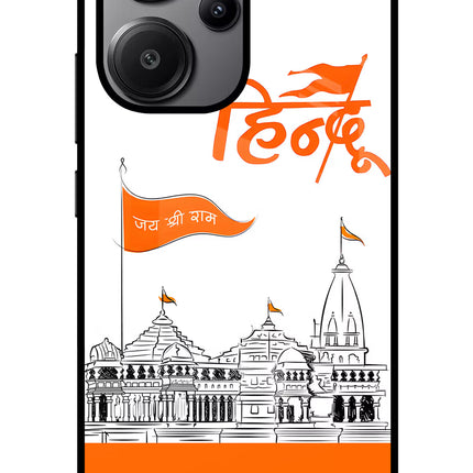Jai Shree Ram Hindu Redmi Note 13 Pro+ 5G Glass Case Back Cover by Casekaro