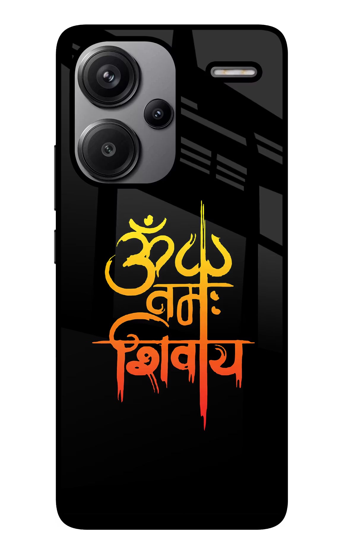 Om Namah Shivay Redmi Note 13 Pro+ 5G Glass Case Back Cover by Casekaro