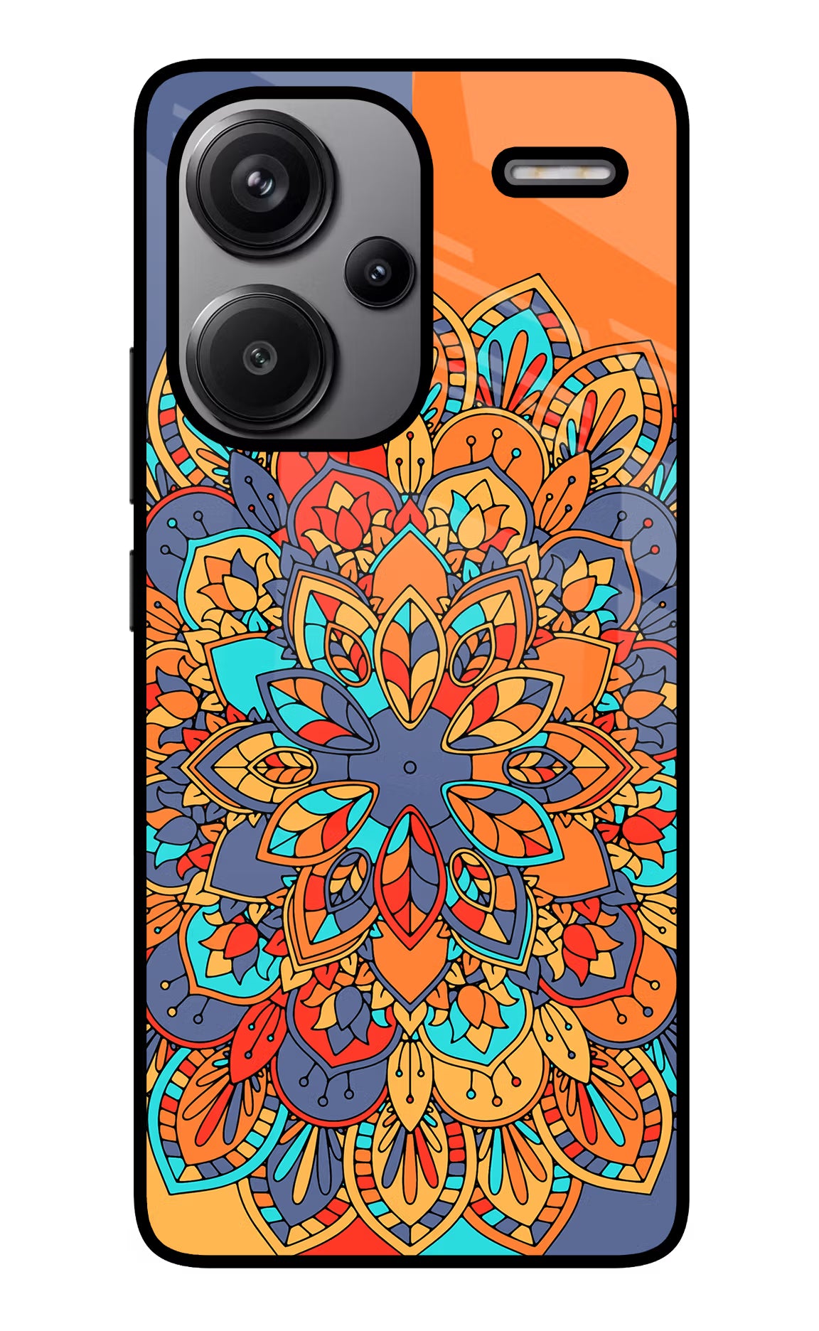 Color Mandala Redmi Note 13 Pro+ 5G Glass Case Back Cover by Casekaro