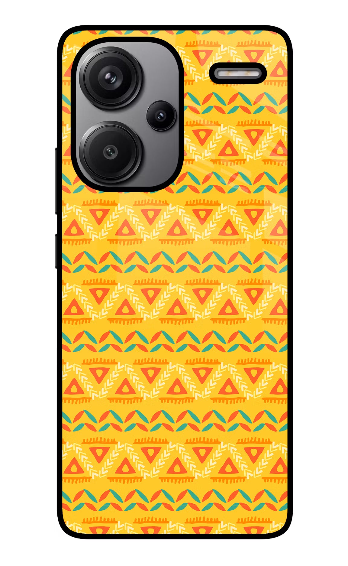 Tribal Pattern Redmi Note 13 Pro+ 5G Glass Case Back Cover by Casekaro