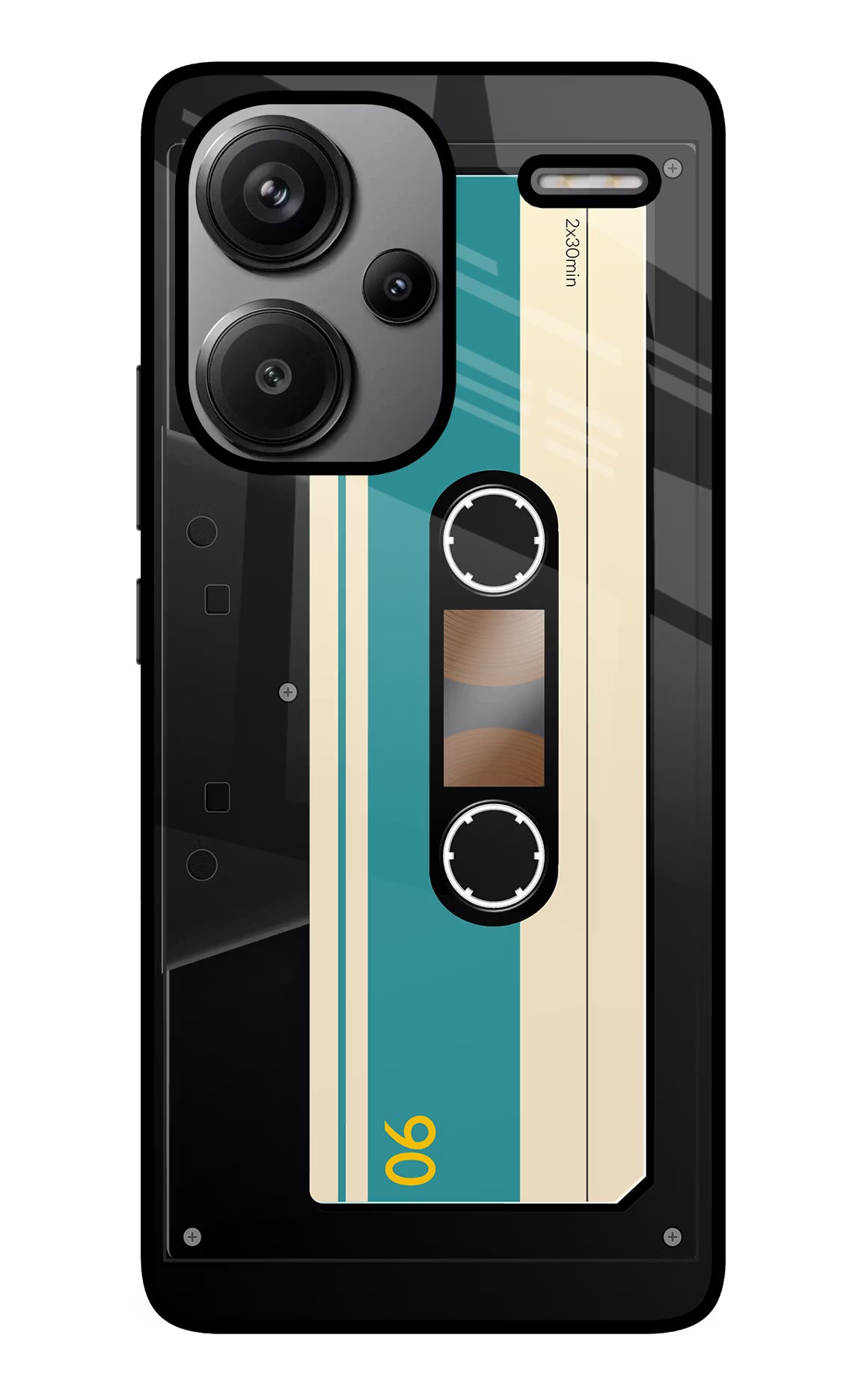Cassette Redmi Note 13 Pro+ 5G Glass Case Back Cover by Casekaro