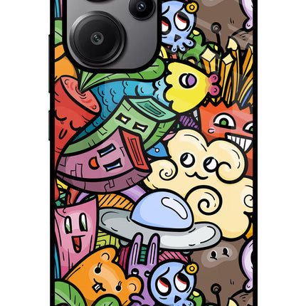 Veggie Doodle Redmi Note 13 Pro+ 5G Glass Case