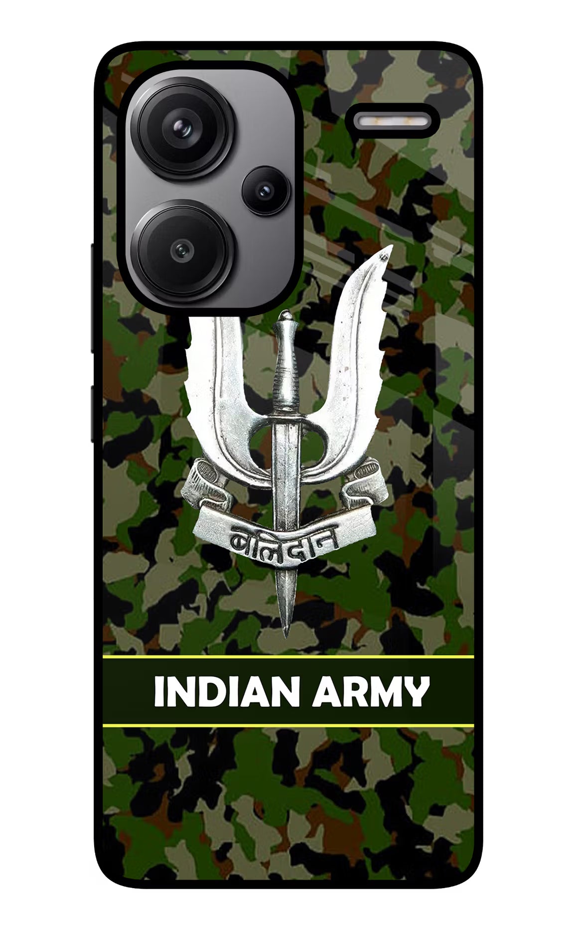 Balidan Indian Logo Redmi Note 13 Pro+ 5G Glass Case Back Cover by Casekaro