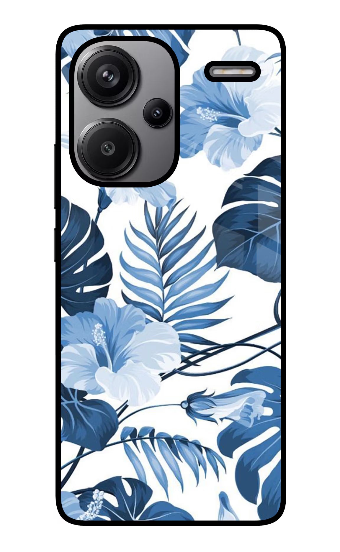 Fabric Art Redmi Note 13 Pro+ 5G Glass Case Back Cover by Casekaro