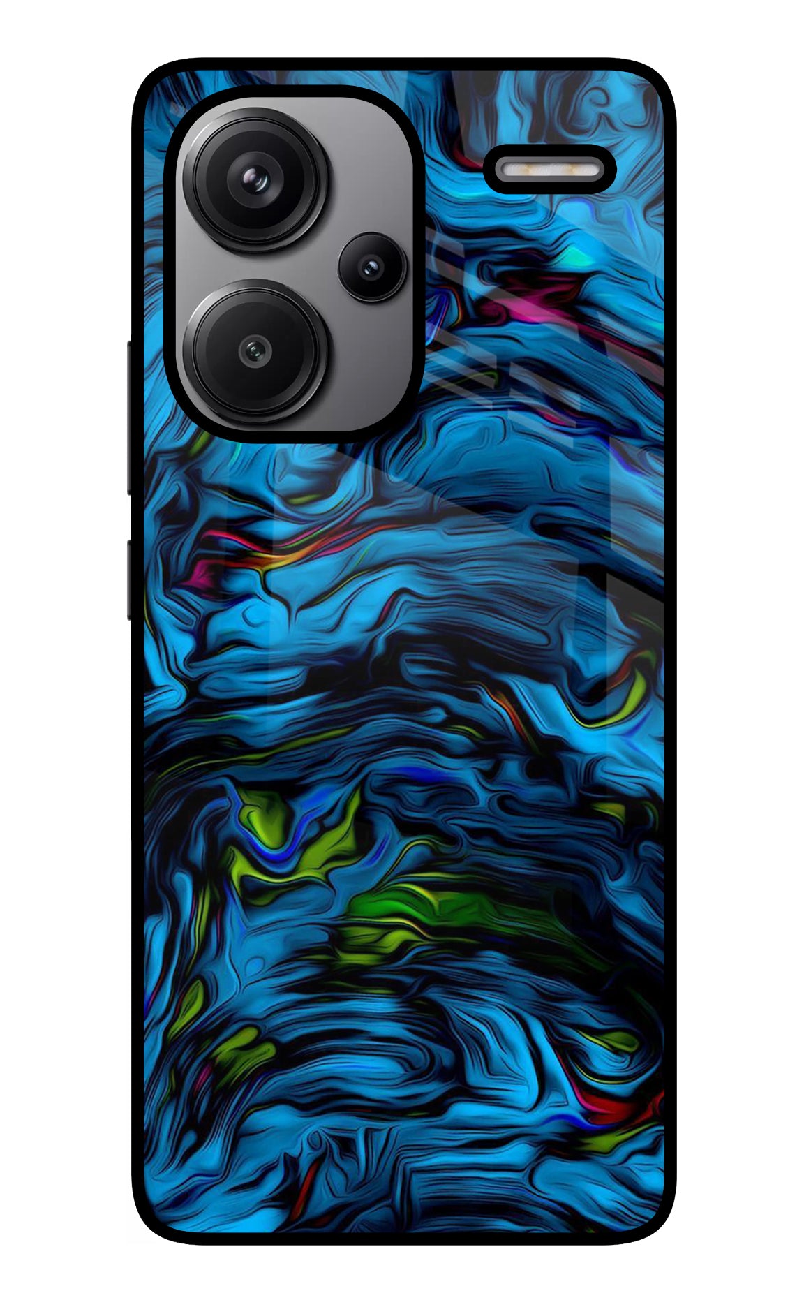 Dark Blue Abstract Redmi Note 13 Pro+ 5G Glass Case