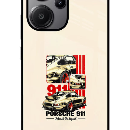 Classic Porsche 911 Redmi Note 13 Pro+ 5G Glass Case Back Cover by Casekaro