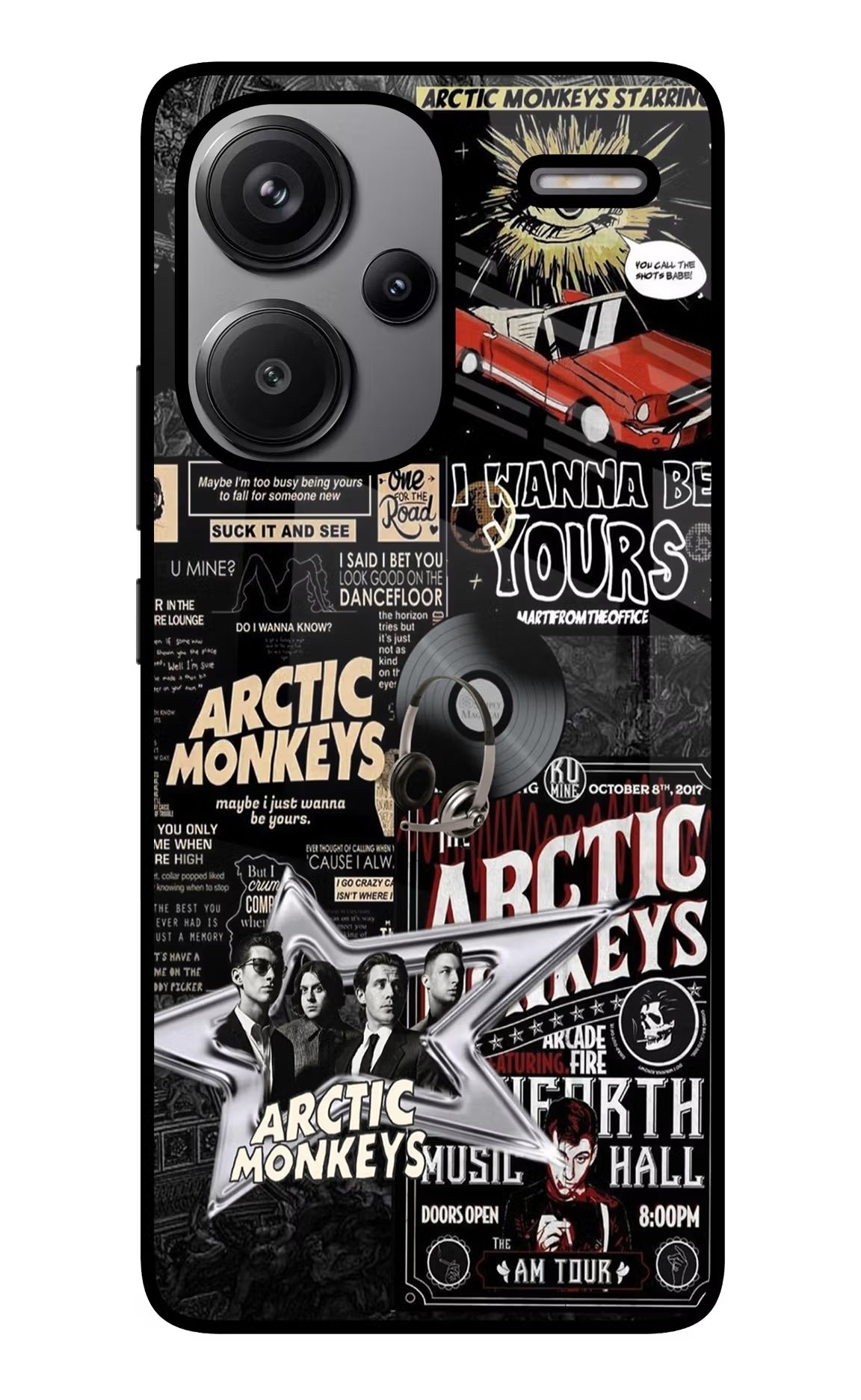Arctic Monkeys Redmi Note 13 Pro+ 5G Glass Case Back Cover by Casekaro