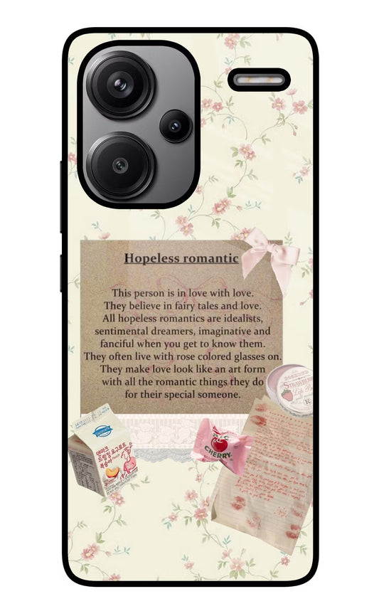 Hopeless Romantic Redmi Note 13 Pro+ 5G Glass Case