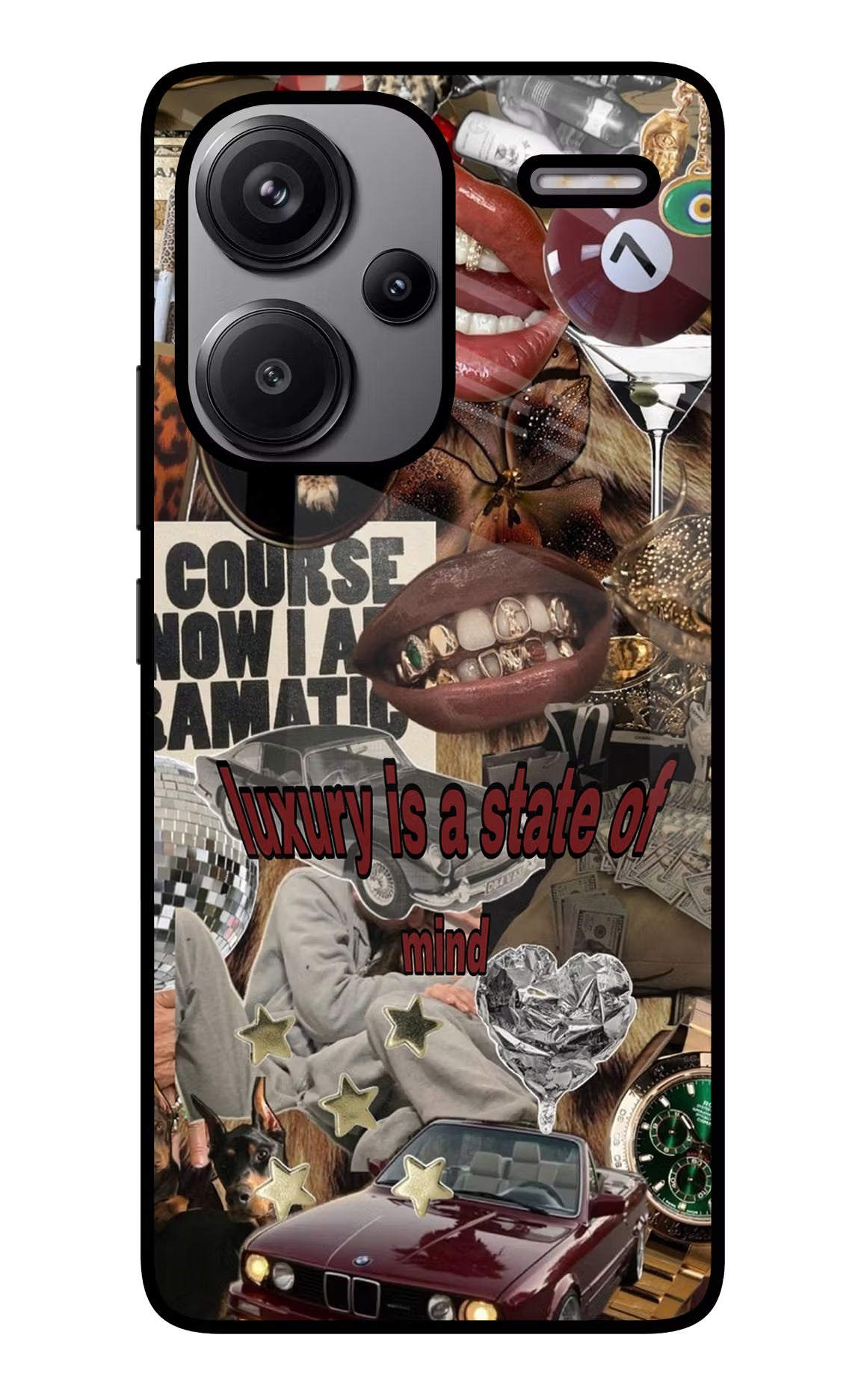Luxury Redmi Note 13 Pro+ 5G Glass Case Back Cover by Casekaro