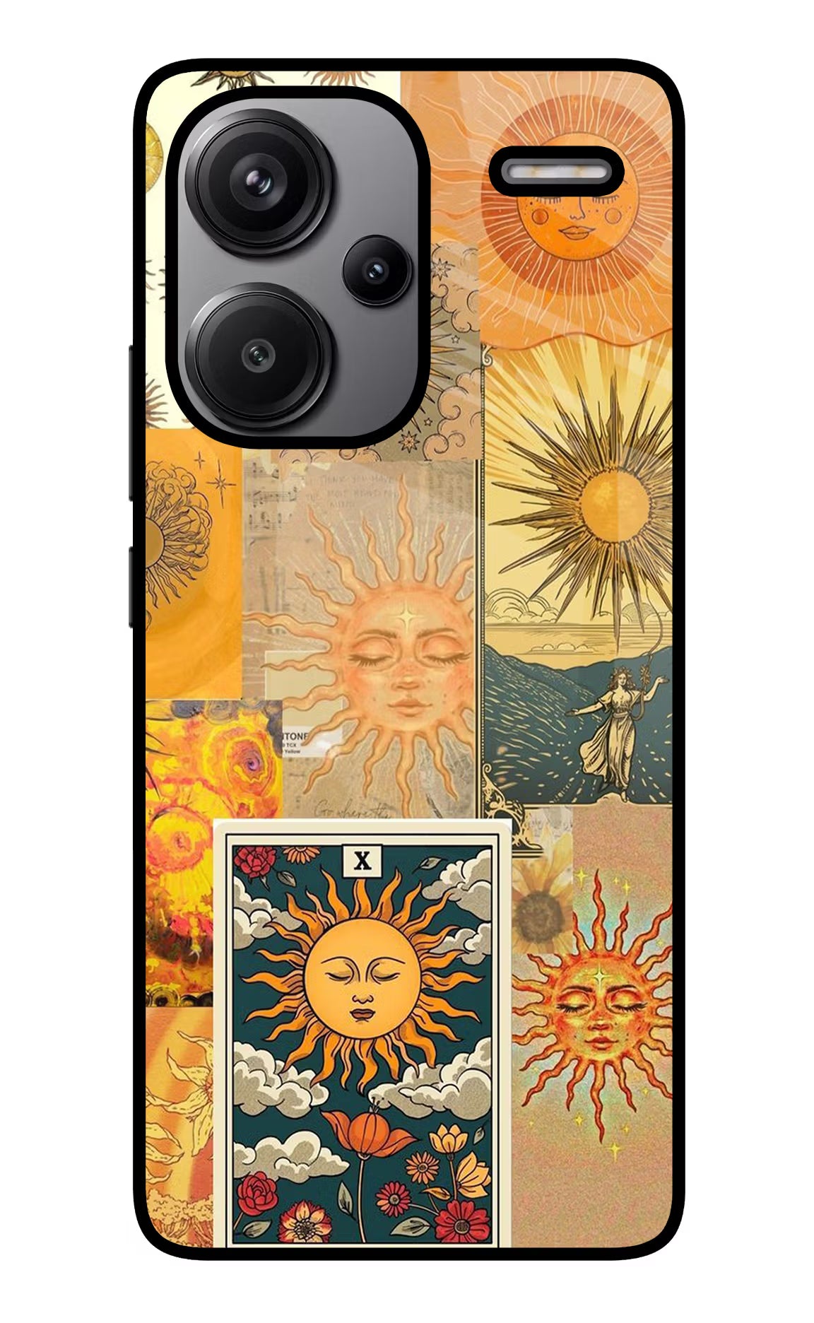 Sun Redmi Note 13 Pro+ 5G Glass Case Back Cover by Casekaro