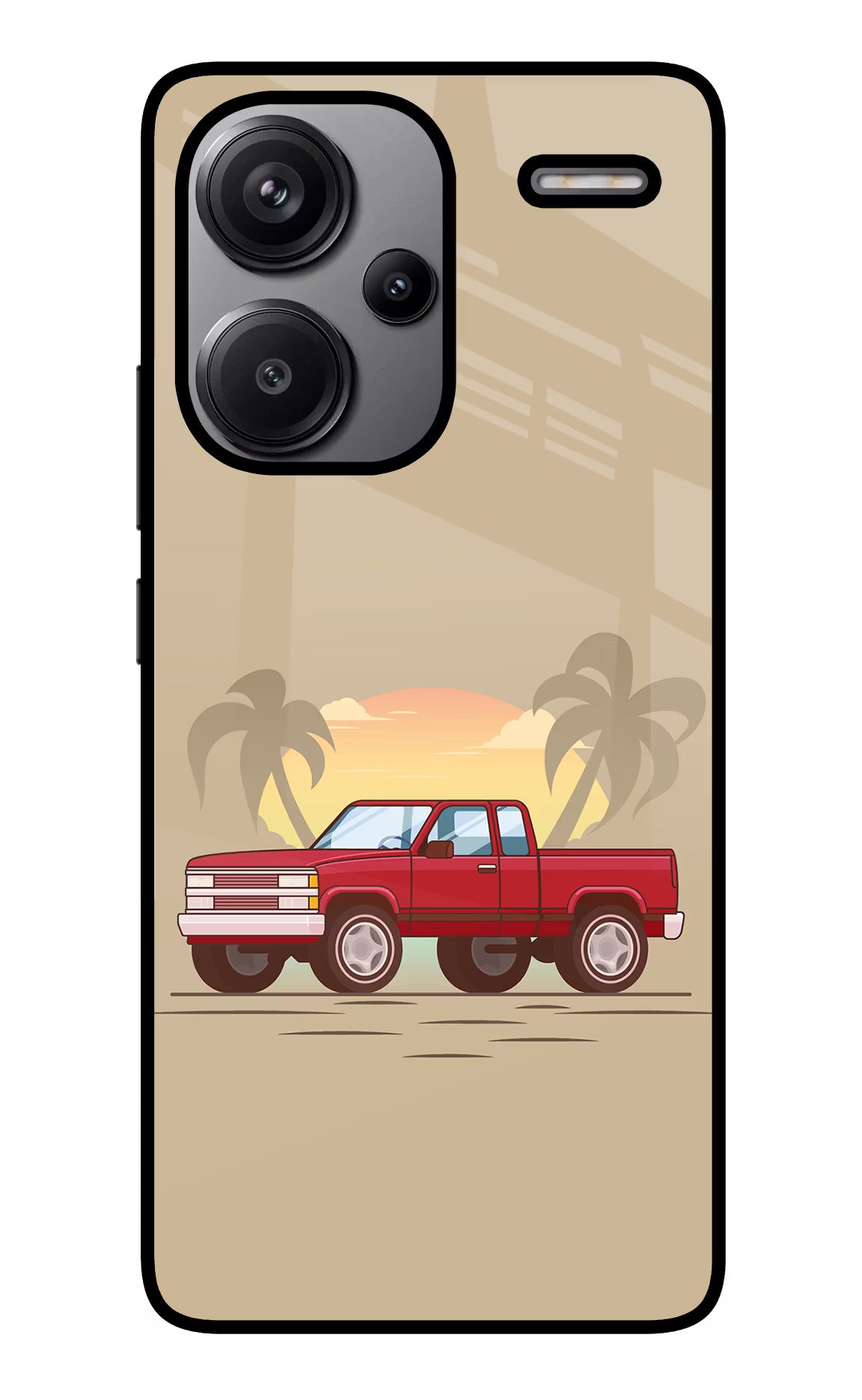 Desert Classic Drive Redmi Note 13 Pro+ 5G Glass Case Back Cover by Casekaro
