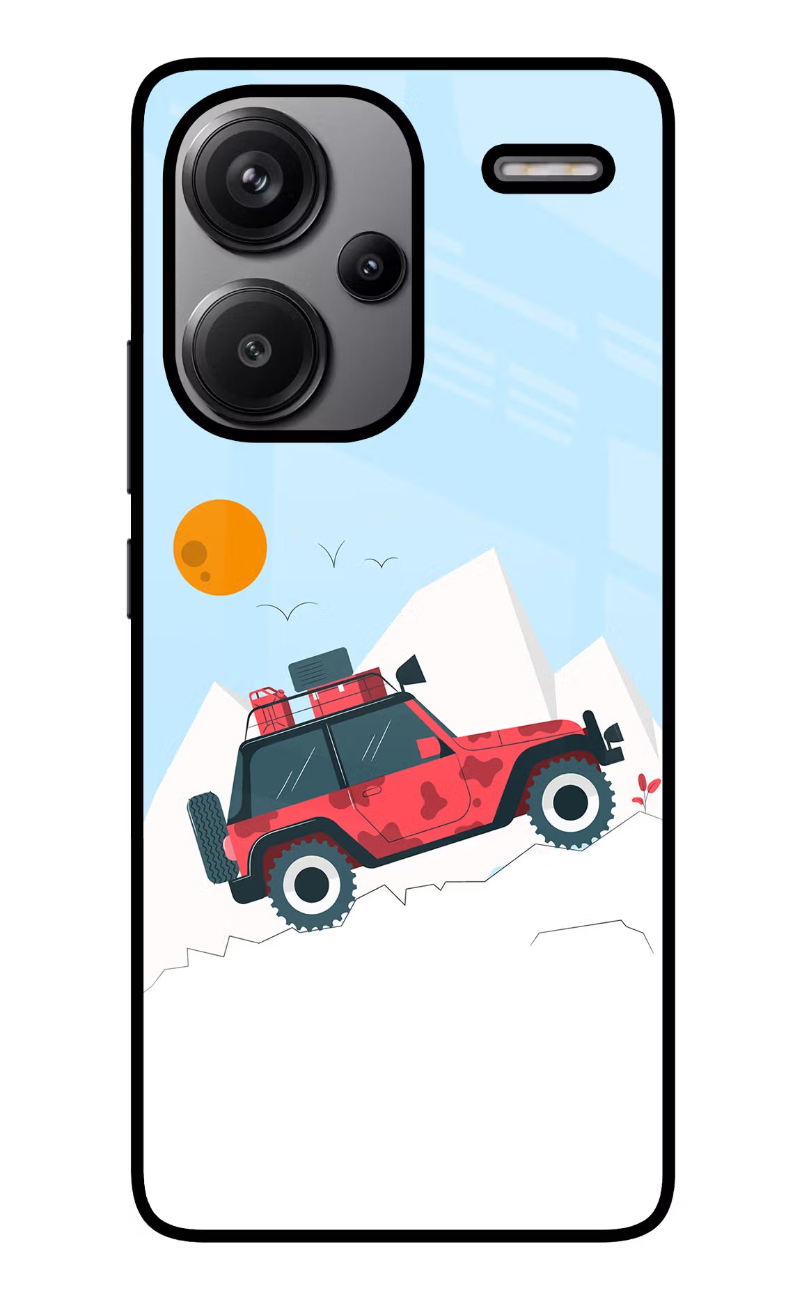 Mountain Trail Beast Redmi Note 13 Pro+ 5G Glass Case Back Cover by Casekaro
