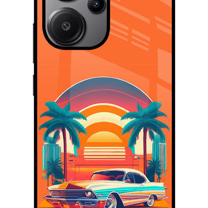 Palm Drive 80s Redmi Note 13 Pro+ 5G Glass Case