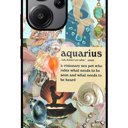 Aquarius Zodiac Redmi Note 13 Pro+ 5G Glass Case