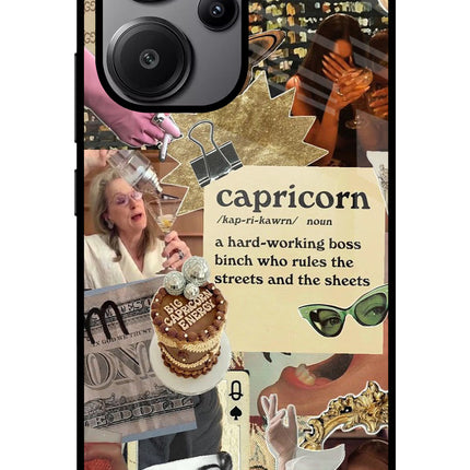 Capricorn Zodiac Redmi Note 13 Pro+ 5G Glass Case