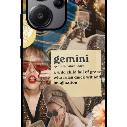 Gemini Zodiac Redmi Note 13 Pro+ 5G Glass Case