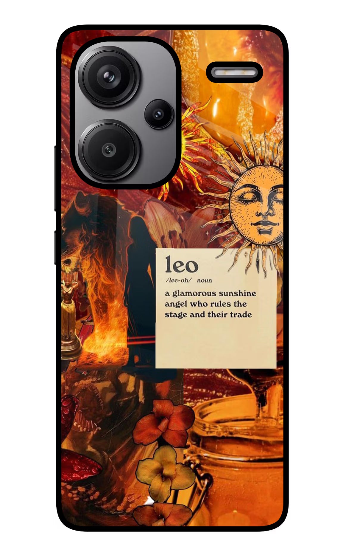 Leo Zodiac Redmi Note 13 Pro+ 5G Glass Case